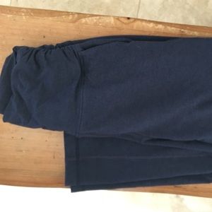 Lululemon wide leg high rise navy sweat pants